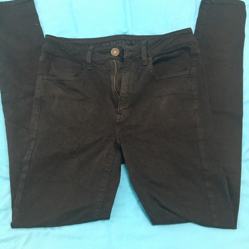 Black American Eagle skinny jeans